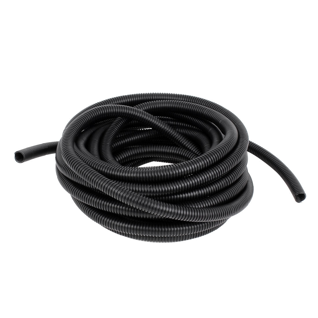 uxcell Uxcell 6.6 M 10 x 13 mm Plastic Corrugated Conduit Tube for Garden,Office Black