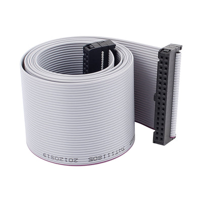 Harfington Uxcell 2.54mm Pitch 34Pin F/F IDC Connector Hard Driver Flat Ribbon Cable 118cm