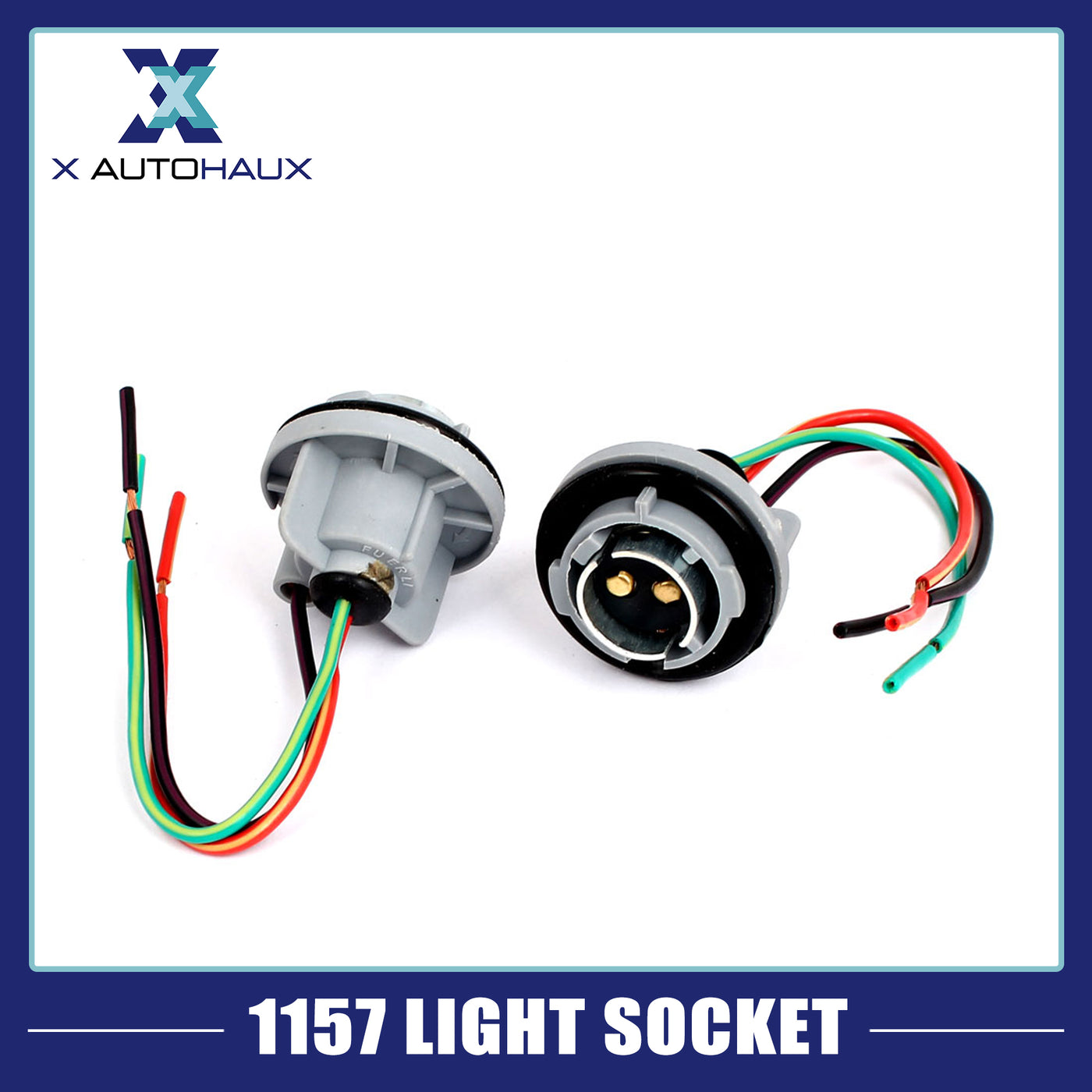 uxcell Uxcell 2 Pcs 1157 Lamp Light Socket Harness Wire for Car