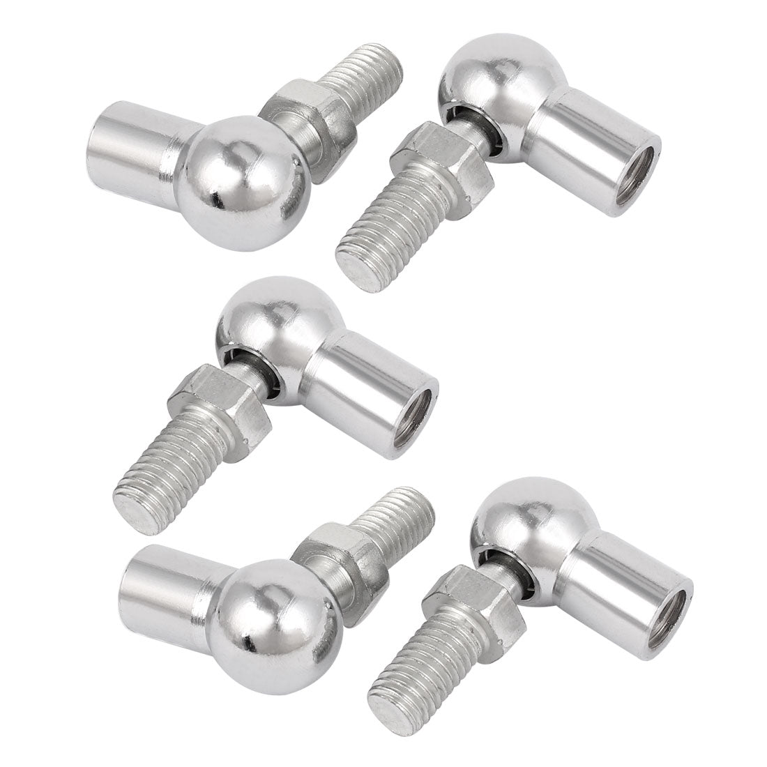 uxcell Uxcell 10mm Male Female Thread L Shape Ball Joint Rod End Bearing 5 Pcs