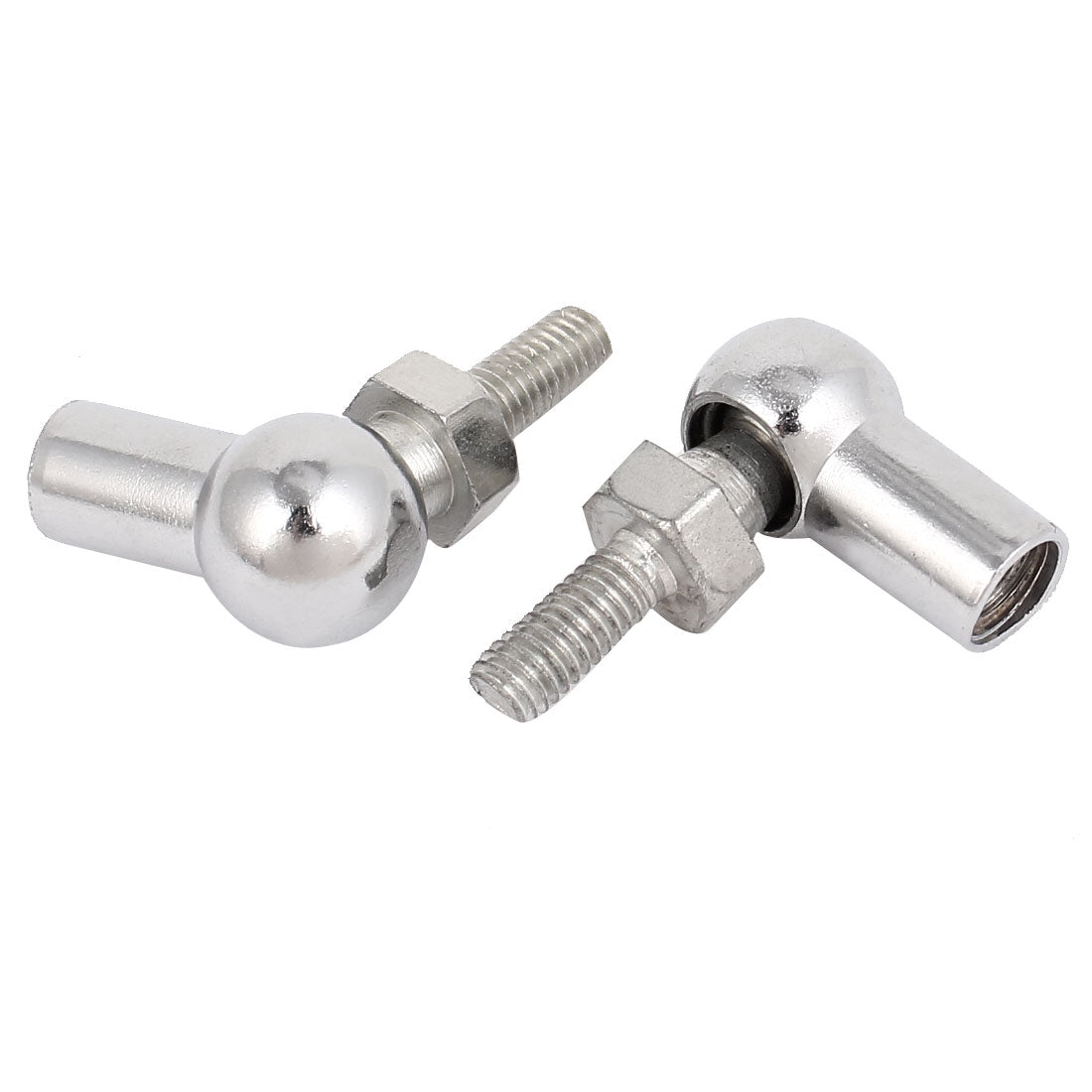 Uxcell M6 Male M8 Female Thread L Shape Ball Joint Rod End Bearing 2