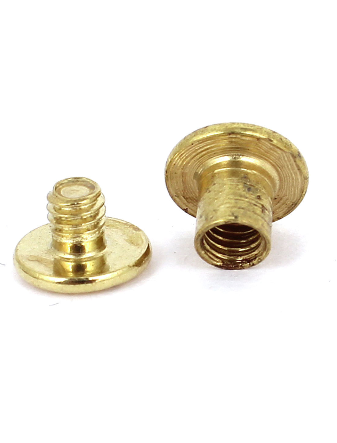 uxcell Uxcell Brass Plated 5x6mm Binding Chicago Screw Post 30pcs for Album Leather Purse