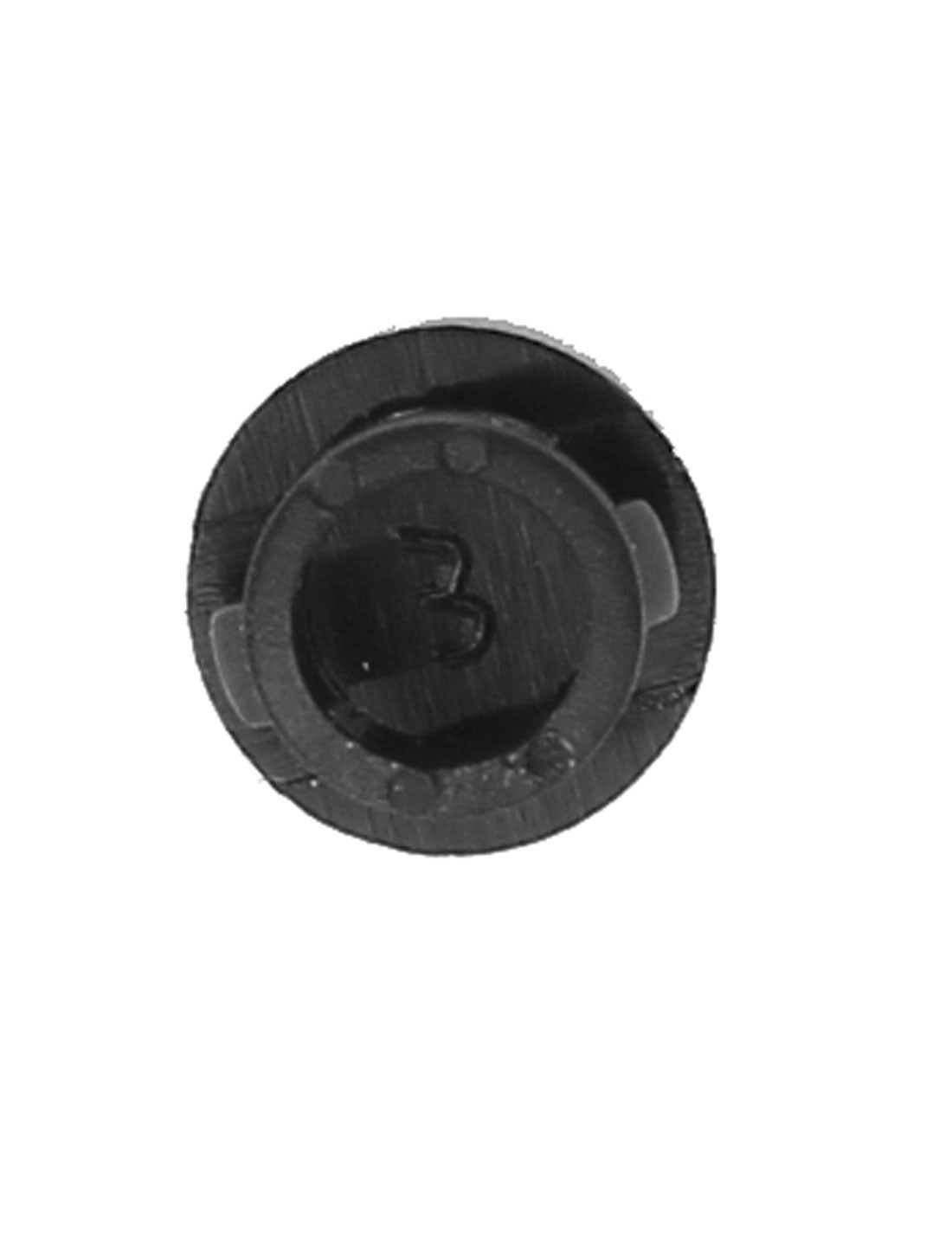 uxcell Uxcell HP-6 Black Nylon Round Snap in Mounting Locking 6mm Panel Hole Cover 10pcs
