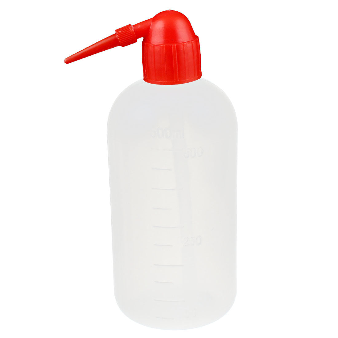 uxcell Uxcell 500mL Red Cover Tip Graduated Plastic Cleaning Alcohol Container Tattoo Wash Squeeze Bottle
