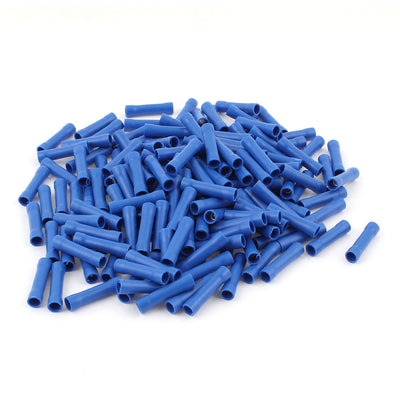 Harfington Uxcell 170Pcs Dual Ends Blue Plastic Sleeve Insulated Female Crimp Wiring Terminal Cable Connector for AWG16-14