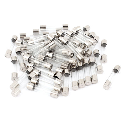 Harfington Uxcell 250V 2A Fast Quick Blow Glass Tube Fuses 6mm x 30mm 50 Pcs