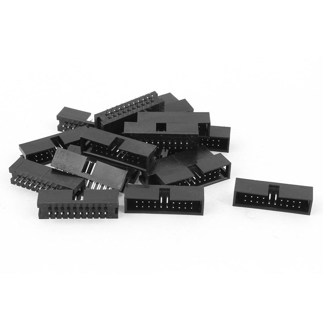 uxcell Uxcell 19Pcs 2*10 20pin 2.54mm Pitch IDC Socket PCB Box Header Straight Connector