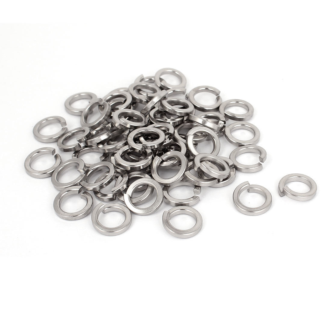 uxcell Uxcell 100pcs 316 Stainless Steel Split Lock Spring Washers 3/8" Screw Spacer Pad