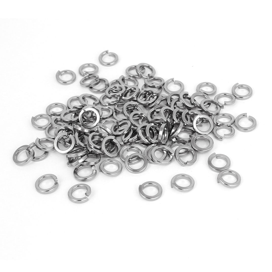 uxcell Uxcell 100pcs 316 Stainless Steel Split Lock Spring Washers 1/4" Screw Spacer Pad