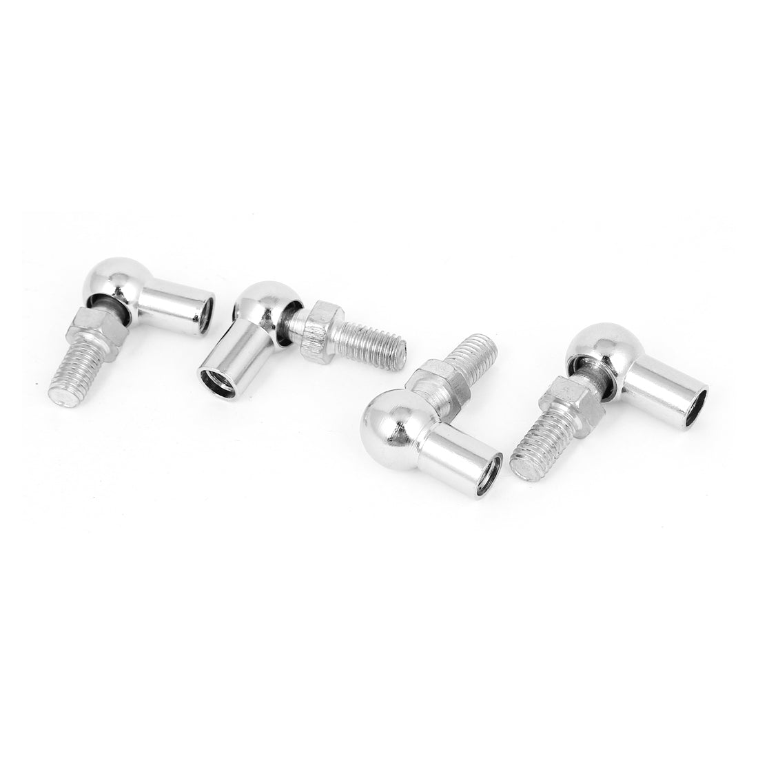uxcell Uxcell 4 Pcs 8mm Male Female 90 Degrees L-Shape Ball Joint Rod End Bearing