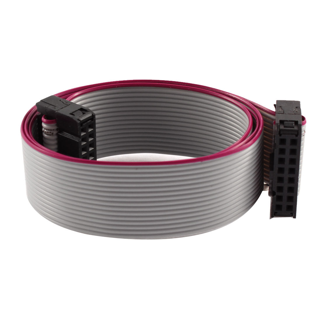 uxcell Uxcell FC-16 IDC 16Pin F/F Hard Drive Data Extension Wire Flat Ribbon Cable Connector 50cm Long for Motherboard