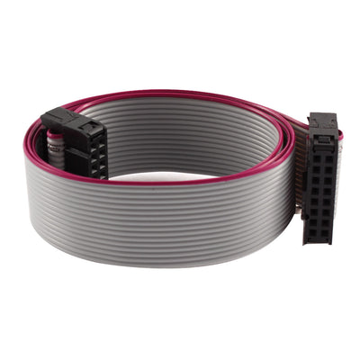 Harfington Uxcell FC-16 IDC 16Pin F/F Hard Drive Data Extension Wire Flat Ribbon Cable Connector 50cm Long for Motherboard