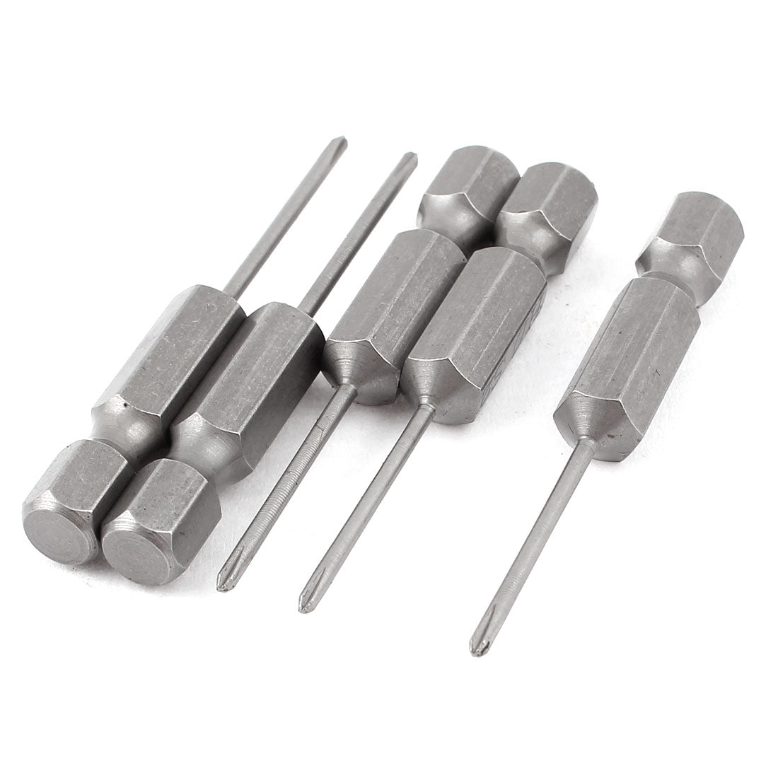 uxcell Uxcell 5pcs 1/4" Hex Shank 1.5mm Tip PH000 Magnetic Phillips Crosshead Screwdriver Bits 50mm