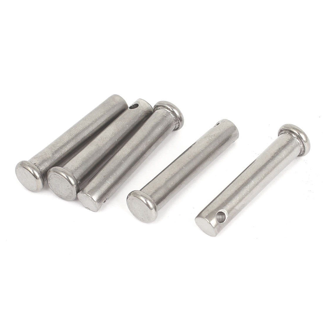 uxcell Uxcell M8 x 40mm Flat Head 304 Stainless Steel Round Clevis Pins 5 Pcs