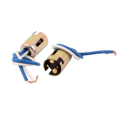 uxcell Uxcell 2 PCS 1157 P21 1016 Type Double Contacts Auto Light Lamp Wiring Harness Wire Socket