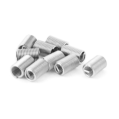 Harfington Uxcell 10Pcs 304 Stainless Steel helicoidal Wire Thread Repair Inserts M6 x 1mm x 2D