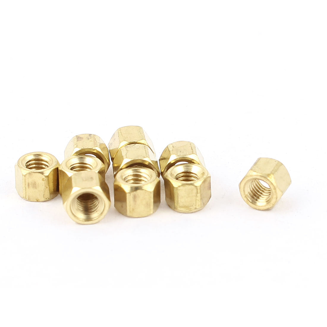 uxcell Uxcell M3 x 4mm Female/Female Thread Brass Hex Standoff PCB Pillar Spacer 10pcs