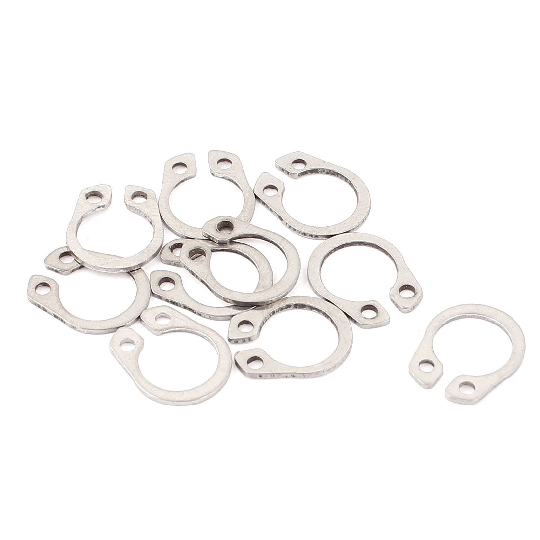 uxcell Uxcell 10pcs 304 Stainless Steel External Circlip Retaining Shaft Snap Rings 9mm