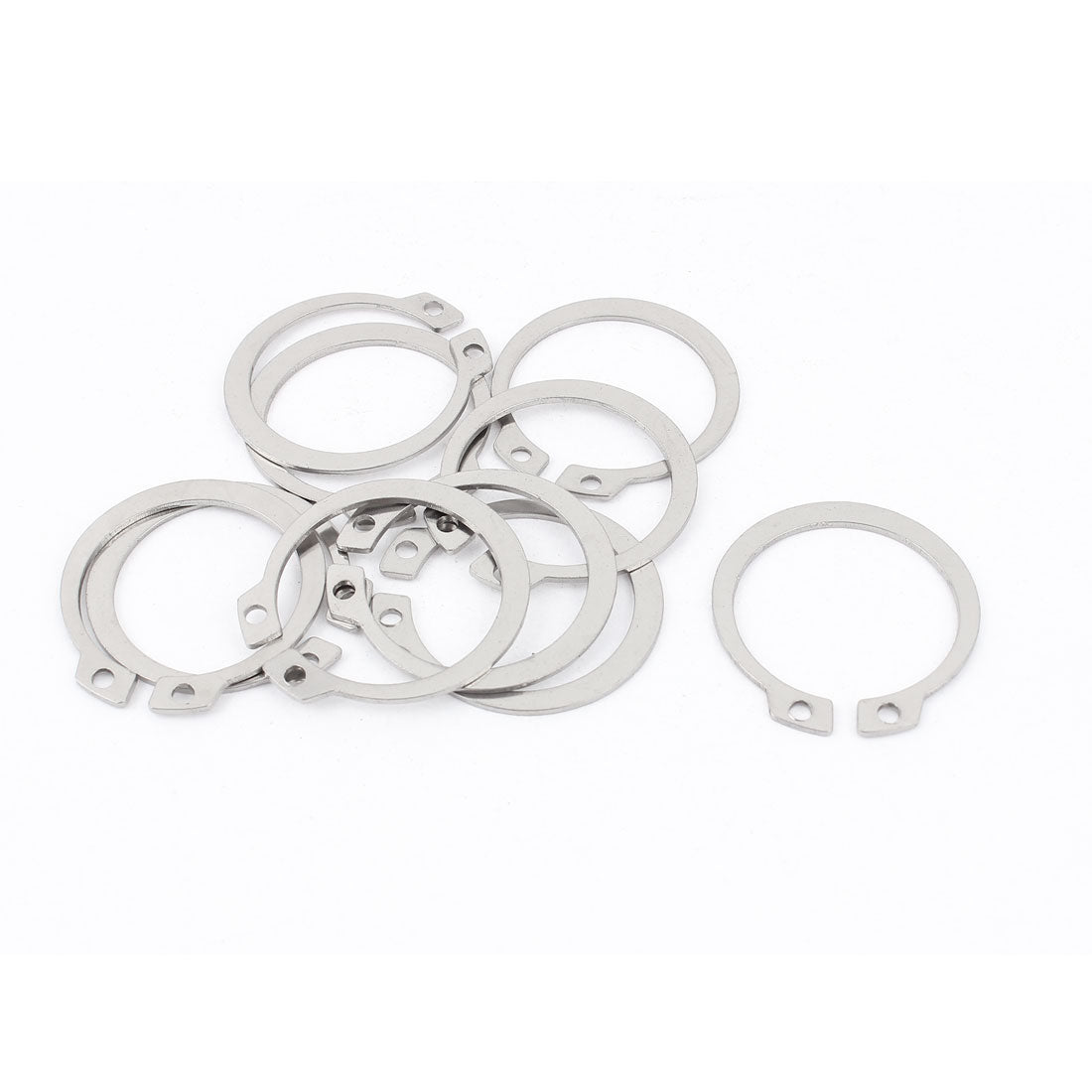 uxcell Uxcell 10pcs 304 Stainless Steel External Circlip Retaining Shaft Snap Rings 32mm