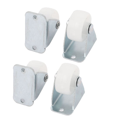 Harfington Uxcell Office Chair Shopping Trolley Carts 1" PP Wheel Top Plate Fixed Caster 4pcs
