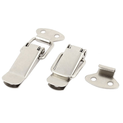 Harfington Uxcell 2 Set Stainless Steel Cabinet Case Box Suitcase Draw Toggle Loop Latch Hasp