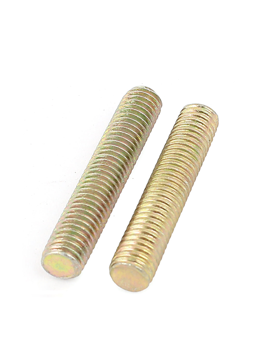 uxcell Uxcell 1.25mm Pitch M8 x 40mm Male Threaded Rod Bar Bronze Tone 6 Pcs