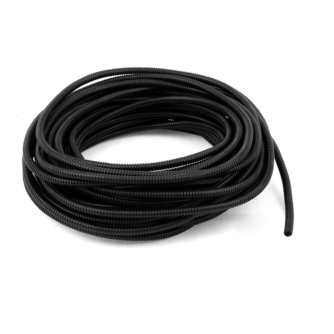 uxcell Uxcell 16 M 5 x 7 mm Plastic Flexible Corrugated Conduit Tube for Garden,Office Black