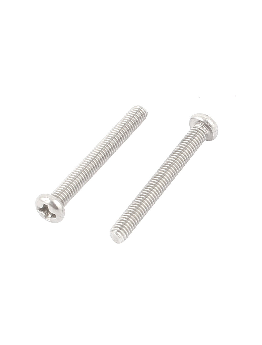 60pcs M3x70mm 304 Stainless Steel Phillips Pan Head Screws – Uxcell – Silver Tone