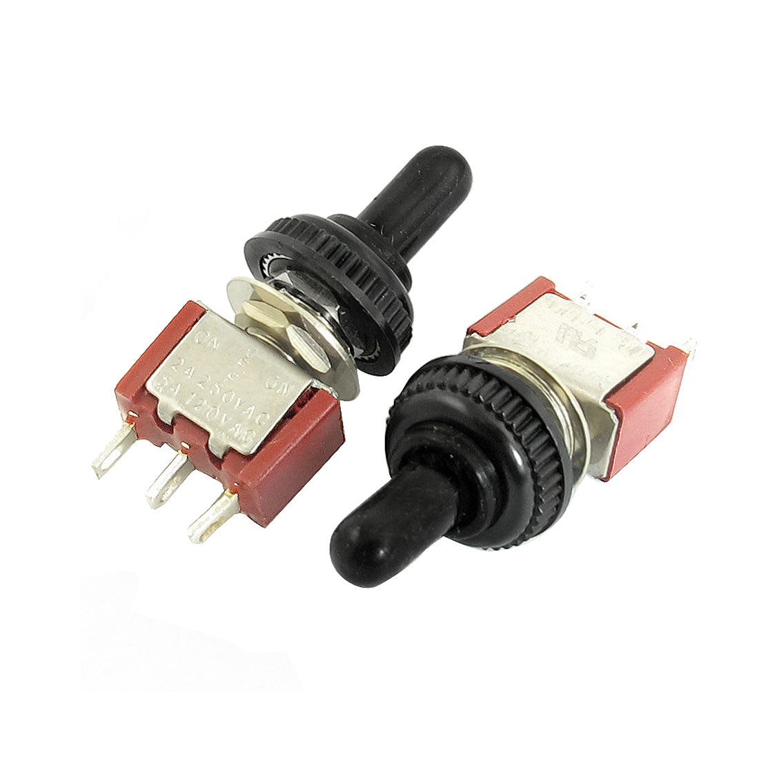 uxcell Uxcell 2PCS 3 Positions ON-OFF-ON SPDT Momentary Toggle Switch AC 250V/2A 120V/5A