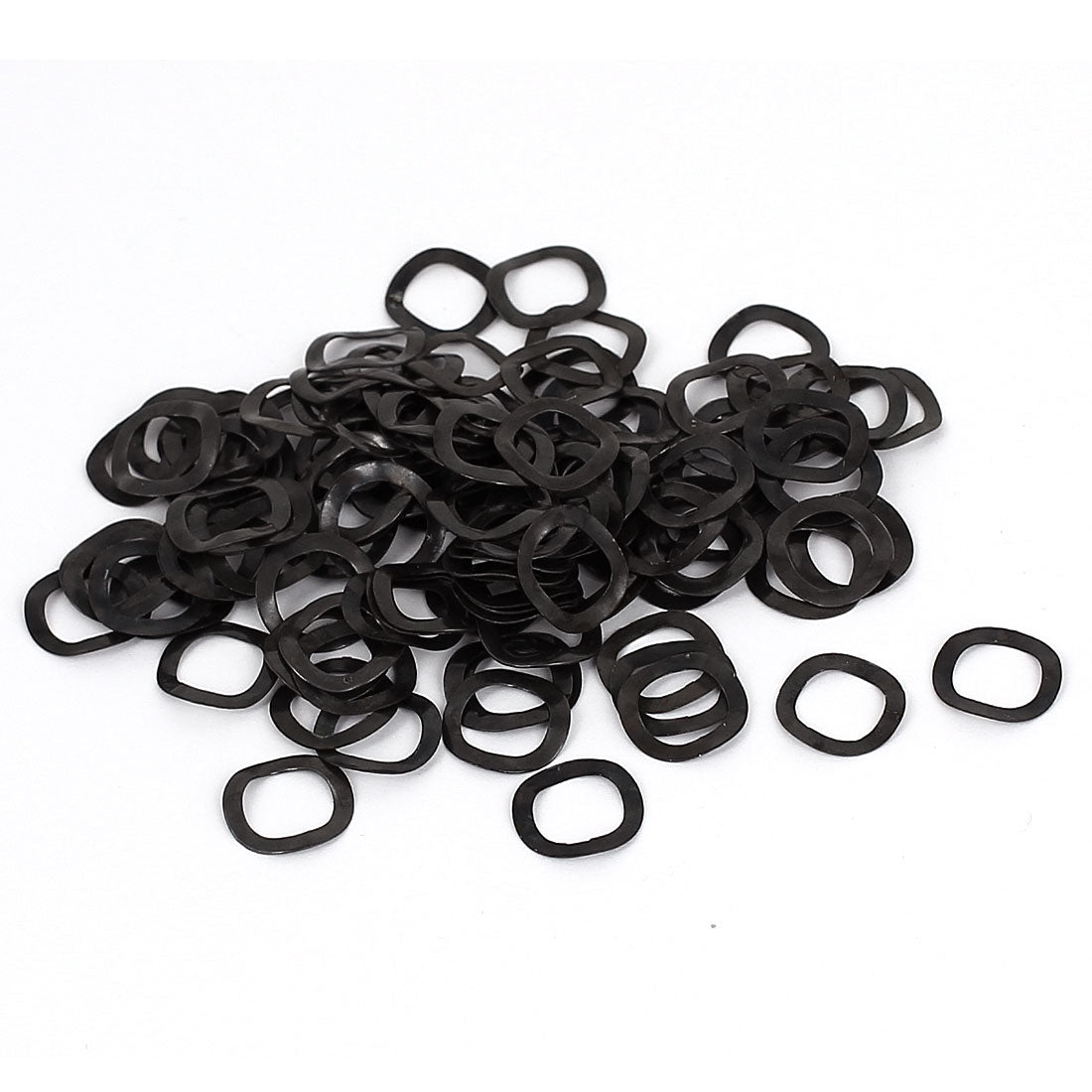 uxcell Uxcell 100pcs Black Metal Wavy Wave Crinkle Spring Washers 8mm x 12mm x 0.2mm