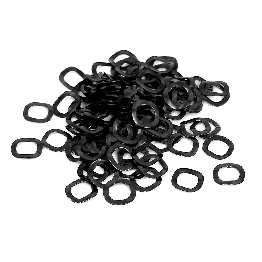 uxcell Uxcell 100pcs Black Metal Wavy Wave Crinkle Spring Washers 8mm x 13mm x 0.3mm