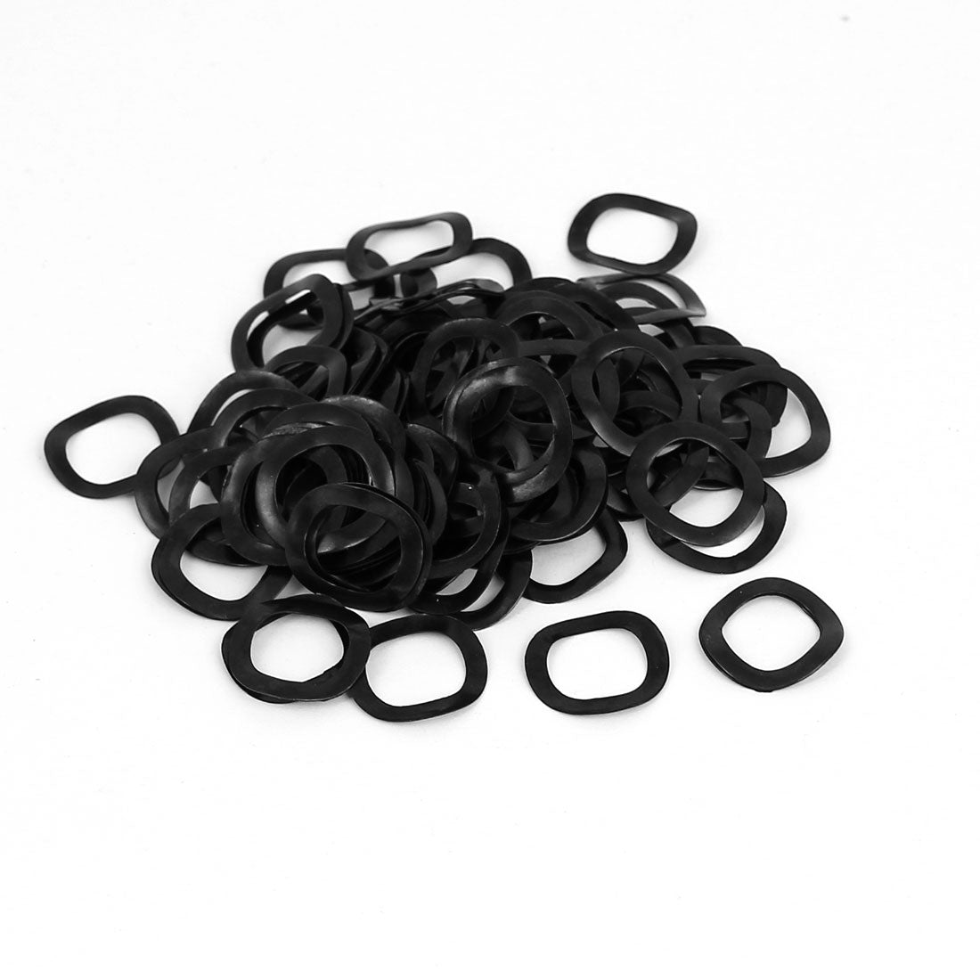 uxcell Uxcell 100pcs Black Metal Wavy Wave Crinkle Spring Washers 12mm x 18mm x 0.3mm