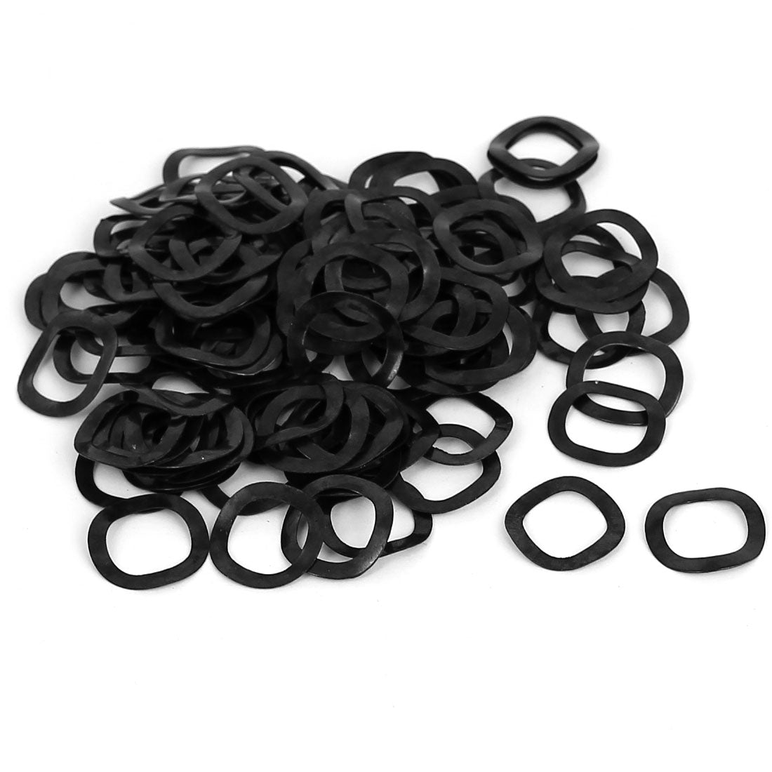 uxcell Uxcell 100pcs Black Metal Wavy Wave Crinkle Spring Washers 10mm x 15mm x 0.3mm