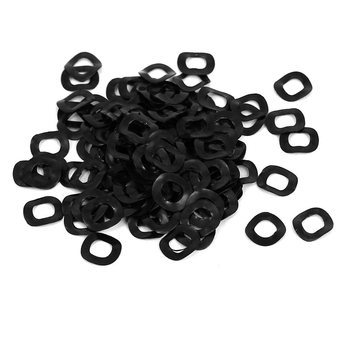 uxcell Uxcell 100pcs Black Metal Wavy Wave Crinkle Spring Washers 5mm x 10mm x 0.2mm