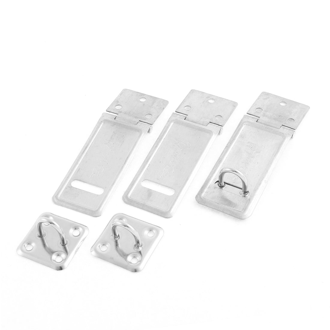 uxcell Uxcell Door Cupboard Hardware Stainless Steel Padlock Clasp Hasp 3 Inch Long 3 Pcs