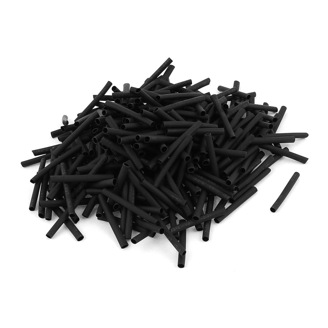 uxcell Uxcell 360pcs 2mm Dia 30mm Long Polyolefin Heat Shrink Tubing Wire Wrap Sleeve Black
