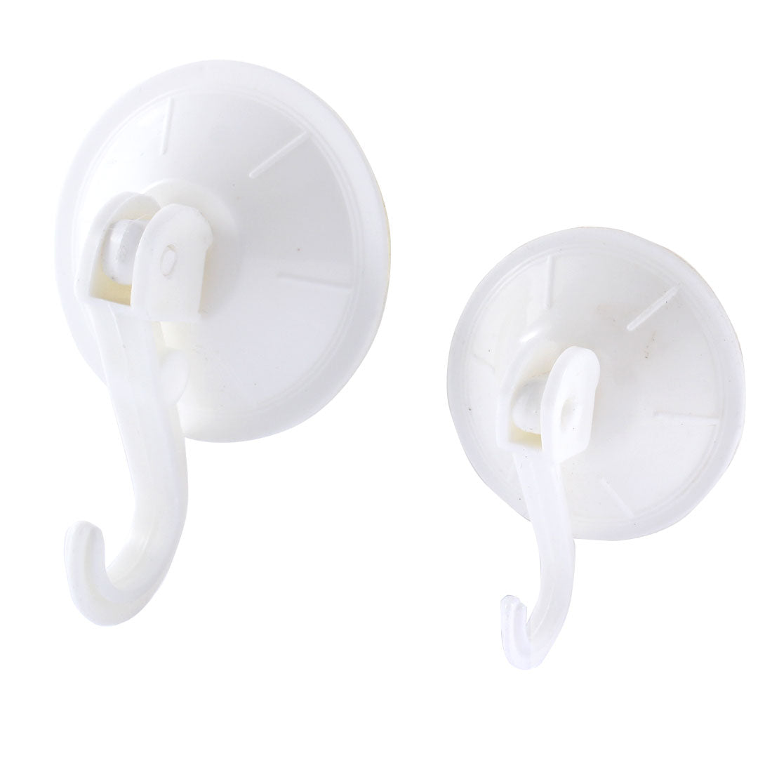 uxcell Uxcell Kitchen Bathroom Shower Suction Cup Door Wall Hook Towel Pan Hanger White 2pcs