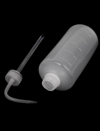 Harfington Uxcell Lab Right Angle Bent Tip Plastic Liquid Storage Squeeze Bottle Dispenser 500mL 2pcs