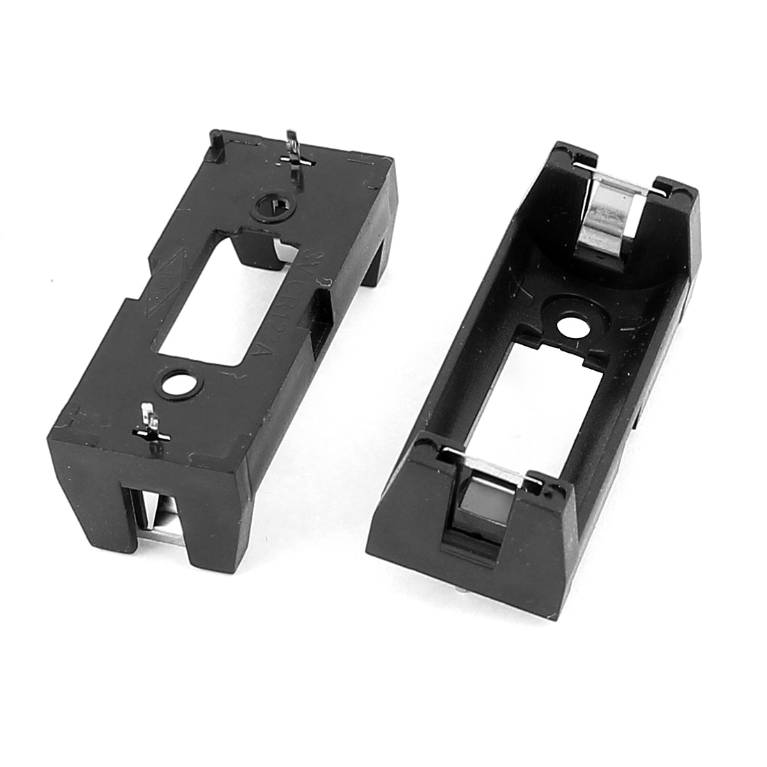 100x CR123A CR123 Lithium Battery Holder Box Clip Case - With PCB & Solder Leads