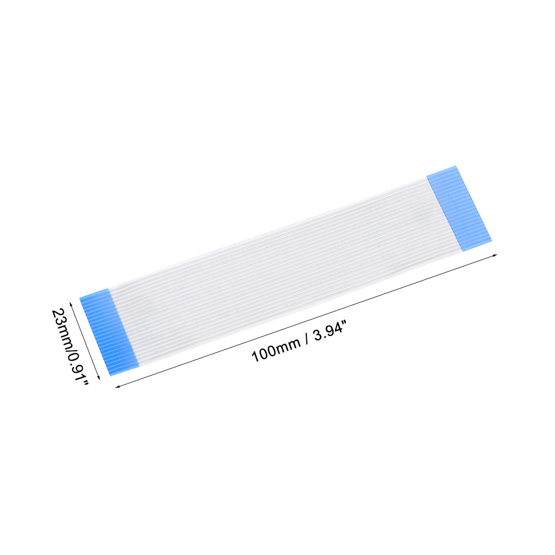 thumbnail image 2 of SLVC FFC Ribbon Flat Flexible Cable 20 Pin 1mm Pitch 200mm Long (A Type 2 of 10