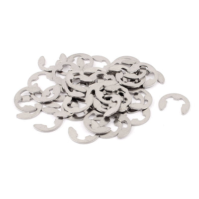 Harfington Uxcell 8mm Inner Dia Stainless Steel Retaining E-Clip Snap Ring Circlip 44pcs
