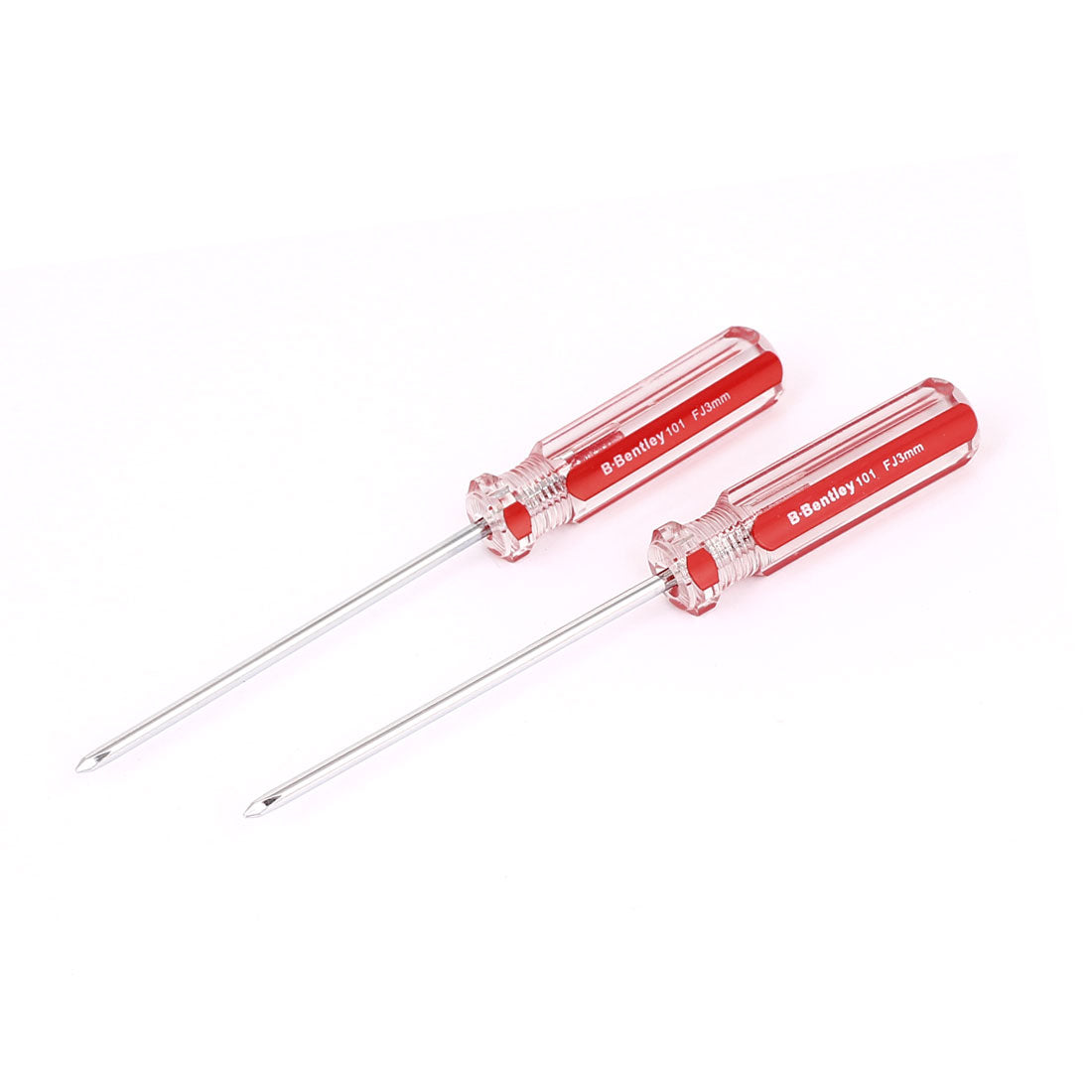 uxcell Uxcell 3mmx75mm Shaft 3mm Magnetic Tip Plastic Handle Phillips Screwdriver 2pcs