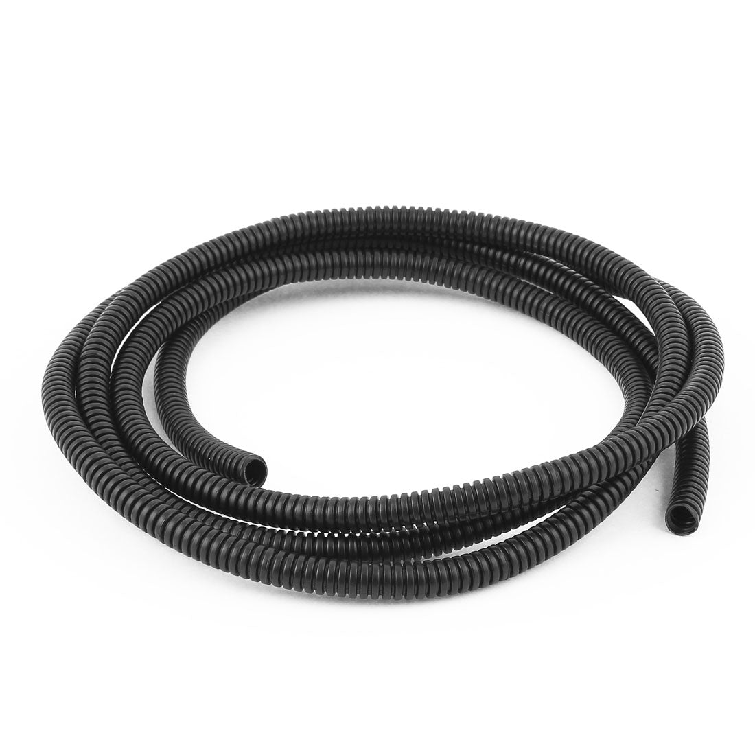 uxcell Uxcell 2 M 8 x 10 mm Plastic Flexible Corrugated Conduit Tube for Garden,Office Black