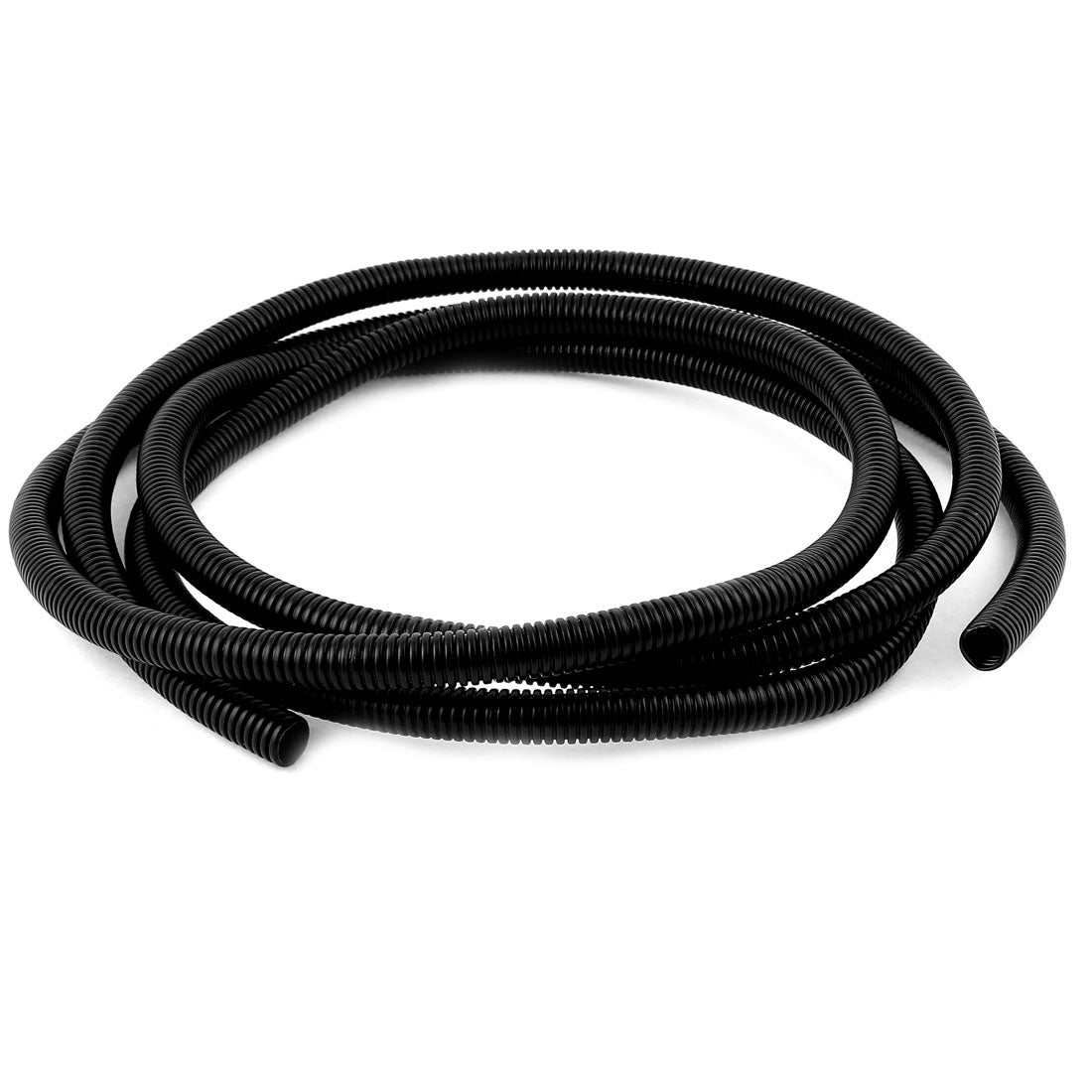 uxcell Uxcell 2.7 M 10 x 13 mm Plastic Corrugated Conduit Tube for Garden,Office Black