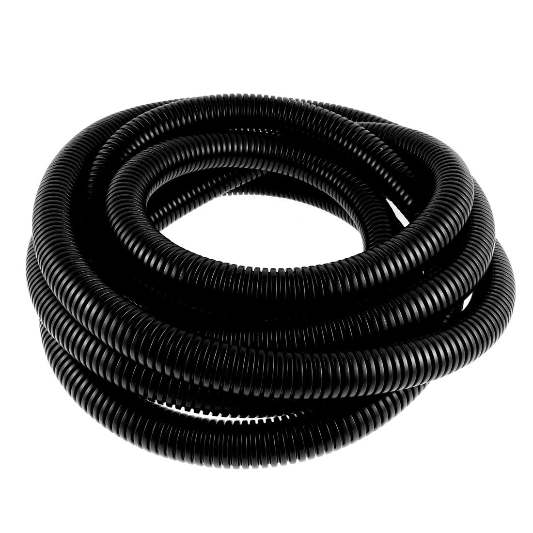 uxcell Uxcell 4.7 M 22 x 28 mm PVC Flexible Corrugated Conduit Tube for Garden,Office Black
