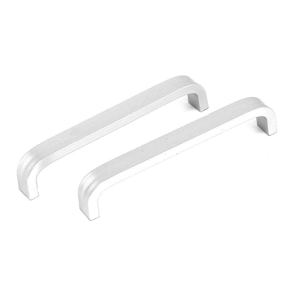 uxcell Uxcell Cupboard Drawer Door 10cm Length Alloy Pull Handle Silver Tone 2 Pcs