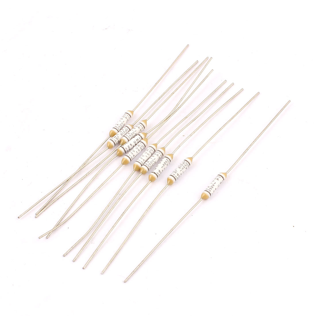 uxcell Uxcell 10pcs Metal 150 Celsius Degree Cylinder Circuit Cut Off Temperature Thermal Fuses AC 250V 2A