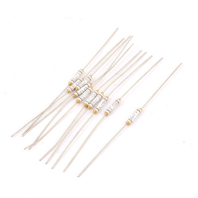 Harfington Uxcell 10pcs Metal 150 Celsius Degree Cylinder Circuit Cut Off Temperature Thermal Fuses AC 250V 2A