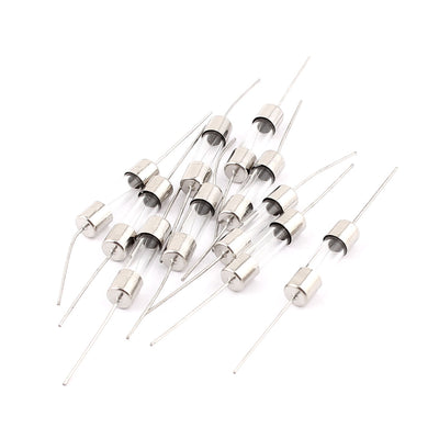 Harfington Uxcell Electrical Fast Blow Axial Leaded Glass Tube Fuses 5 x 20mm 250V 1A 10pcs