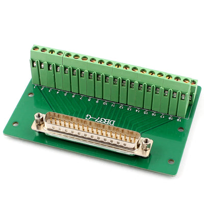 Harfington Uxcell DB37 D-SUB Male Adapter to 37P Terminal 2 Row Screw Breakout Board
